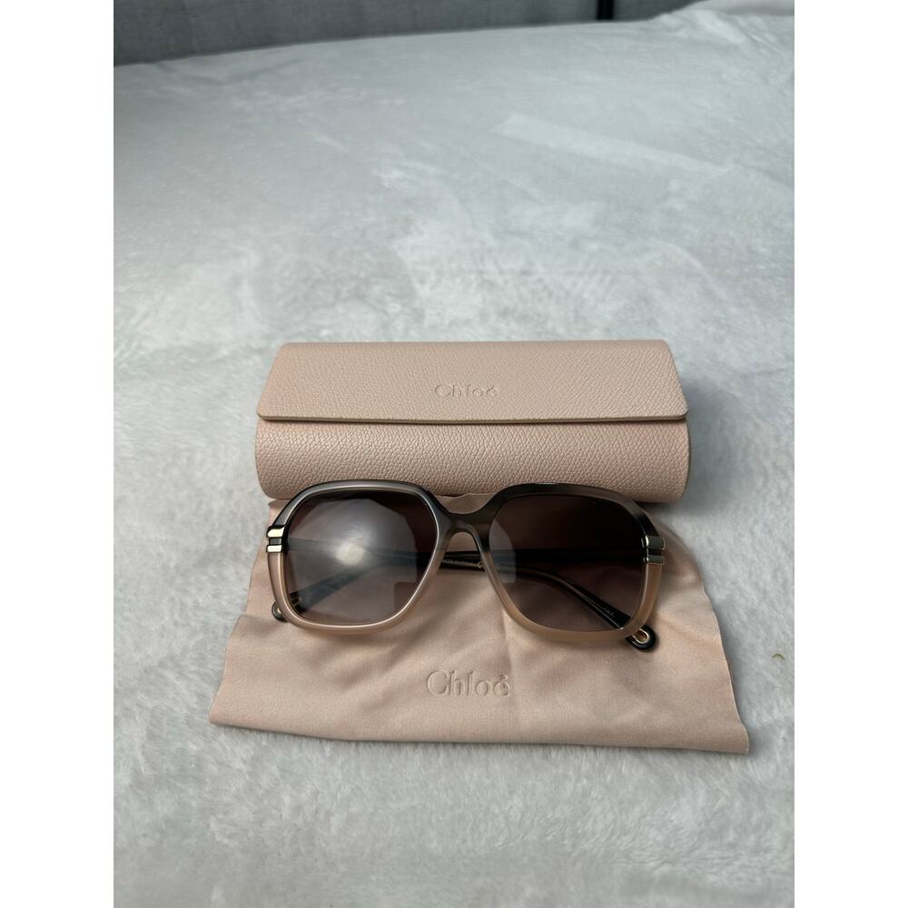 Chloé CH0204S 004 Grey Havana to Transparent New With Case 70's Retro Style